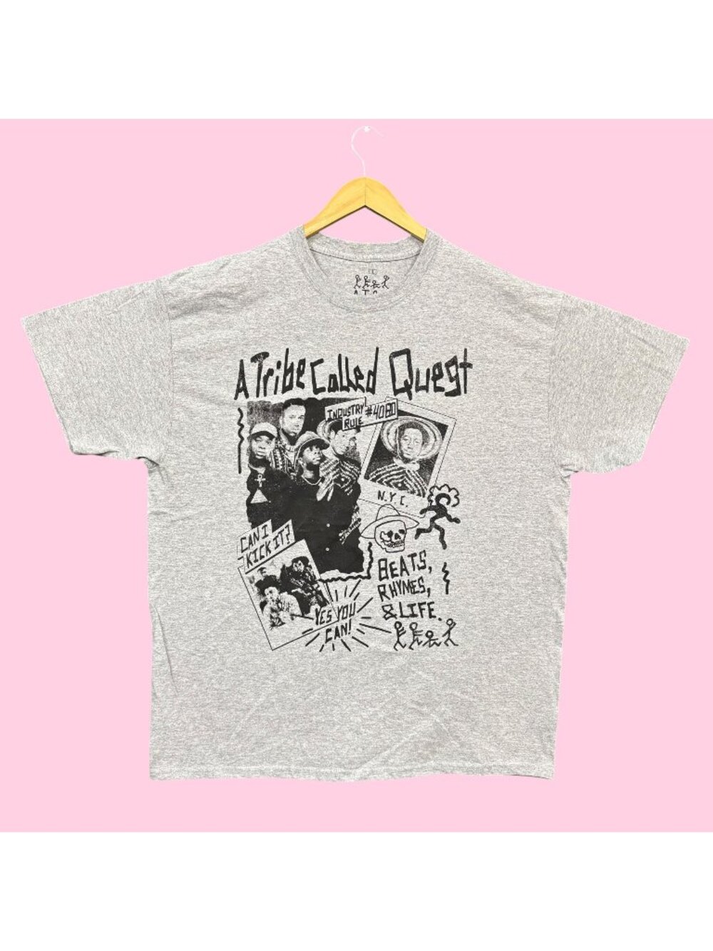 A Tribe Called Quest Can I Kick It Hip-Hop Oversized Tee L